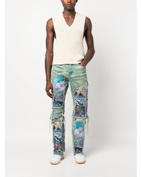 Мужские голубые джинсы от Who Decides War