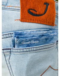 Мужские голубые джинсы от Jacob Cohen