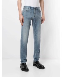 Мужские голубые джинсы от Emporio Armani