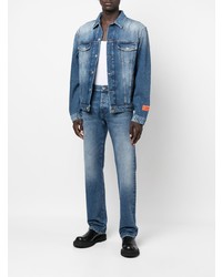 Мужские голубые джинсы от Heron Preston