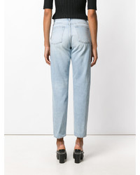Женские голубые джинсы от Saint Laurent