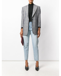 Женские голубые джинсы от Saint Laurent