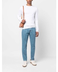 Мужские голубые джинсы от Kiton