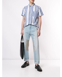 Мужские голубые джинсы от Facetasm