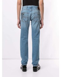 Мужские голубые джинсы от Emporio Armani