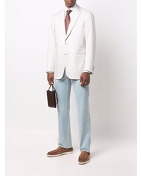 Мужские голубые джинсы от Brioni