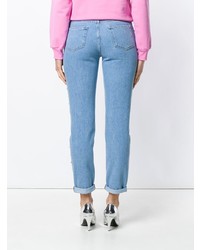 Женские голубые джинсы от Moschino