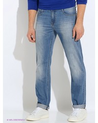 Мужские голубые джинсы от Tom Farr