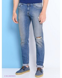 Мужские голубые джинсы от Trussardi