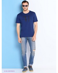 Мужские голубые джинсы от Trussardi