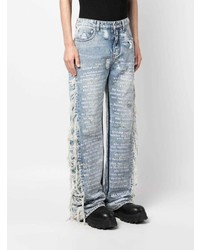 Мужские голубые джинсы от Who Decides War