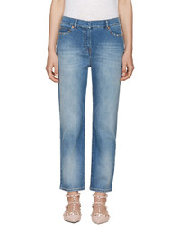 Женские голубые джинсы от Valentino