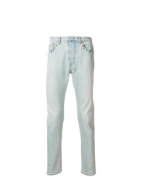 Женские голубые джинсы от Valentino