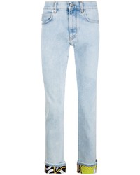 Мужские голубые джинсы от Versace