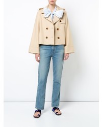 Женские голубые джинсы от Khaite