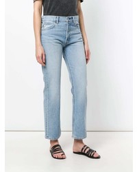 Женские голубые джинсы от Helmut Lang