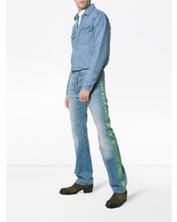 Мужские голубые джинсы от Gucci