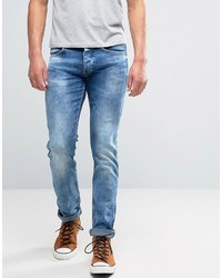 Мужские голубые джинсы от Wrangler