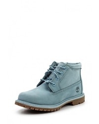Женские голубые замшевые ботинки от Timberland