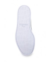 Женские голубые замшевые кеды от Lacoste