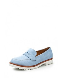 Женские голубые замшевые лоферы от Coco Perla