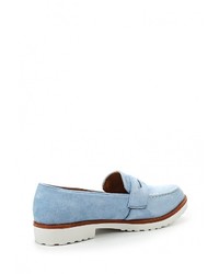 Женские голубые замшевые лоферы от Coco Perla