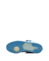 Мужские голубые замшевые низкие кеды от adidas