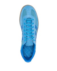 Мужские голубые замшевые низкие кеды от adidas