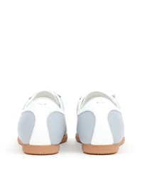 Мужские голубые замшевые низкие кеды от Maison Margiela