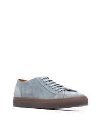 Мужские голубые замшевые низкие кеды от Doucal's