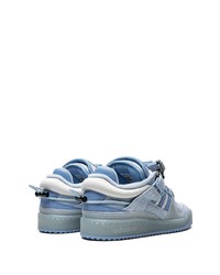 Мужские голубые замшевые низкие кеды от adidas