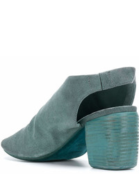 Голубые замшевые сабо от Marsèll