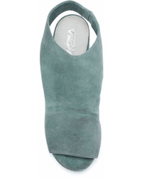 Голубые замшевые сабо от Marsèll