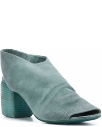 Голубые замшевые сабо от Marsèll