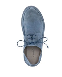 Голубые замшевые туфли дерби от Marsèll