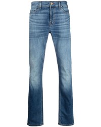 Мужские голубые зауженные джинсы от 7 For All Mankind