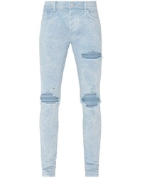 Мужские голубые зауженные джинсы от Amiri