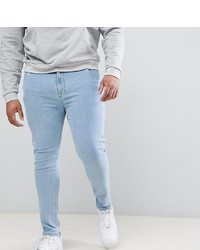 Мужские голубые зауженные джинсы от ASOS DESIGN