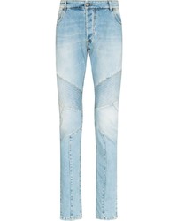 Мужские голубые зауженные джинсы от Balmain
