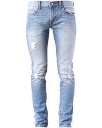 Мужские голубые зауженные джинсы от BLK DNM