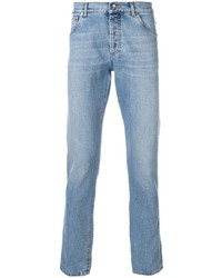 Мужские голубые зауженные джинсы от Brunello Cucinelli
