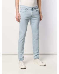 Мужские голубые зауженные джинсы от Versus