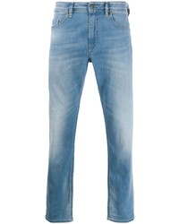 Мужские голубые зауженные джинсы от Diesel