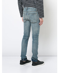 Мужские голубые зауженные джинсы от Unravel Project