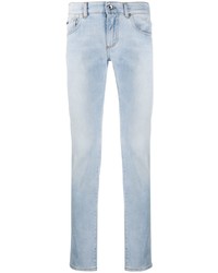 Мужские голубые зауженные джинсы от Dolce & Gabbana