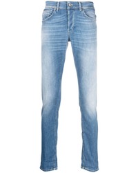 Мужские голубые зауженные джинсы от Dondup