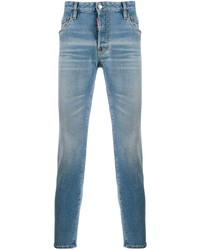 Мужские голубые зауженные джинсы от DSQUARED2