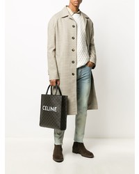 Мужские голубые зауженные джинсы от Givenchy