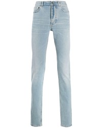 Мужские голубые зауженные джинсы от Givenchy