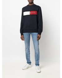 Мужские голубые зауженные джинсы от Tommy Hilfiger